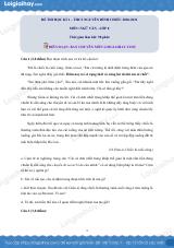Giải chi tiết đề thi kì 1 môn văn lớp 8 năm 2020 - 2021 Trường Nguyễn Đình Chiểu